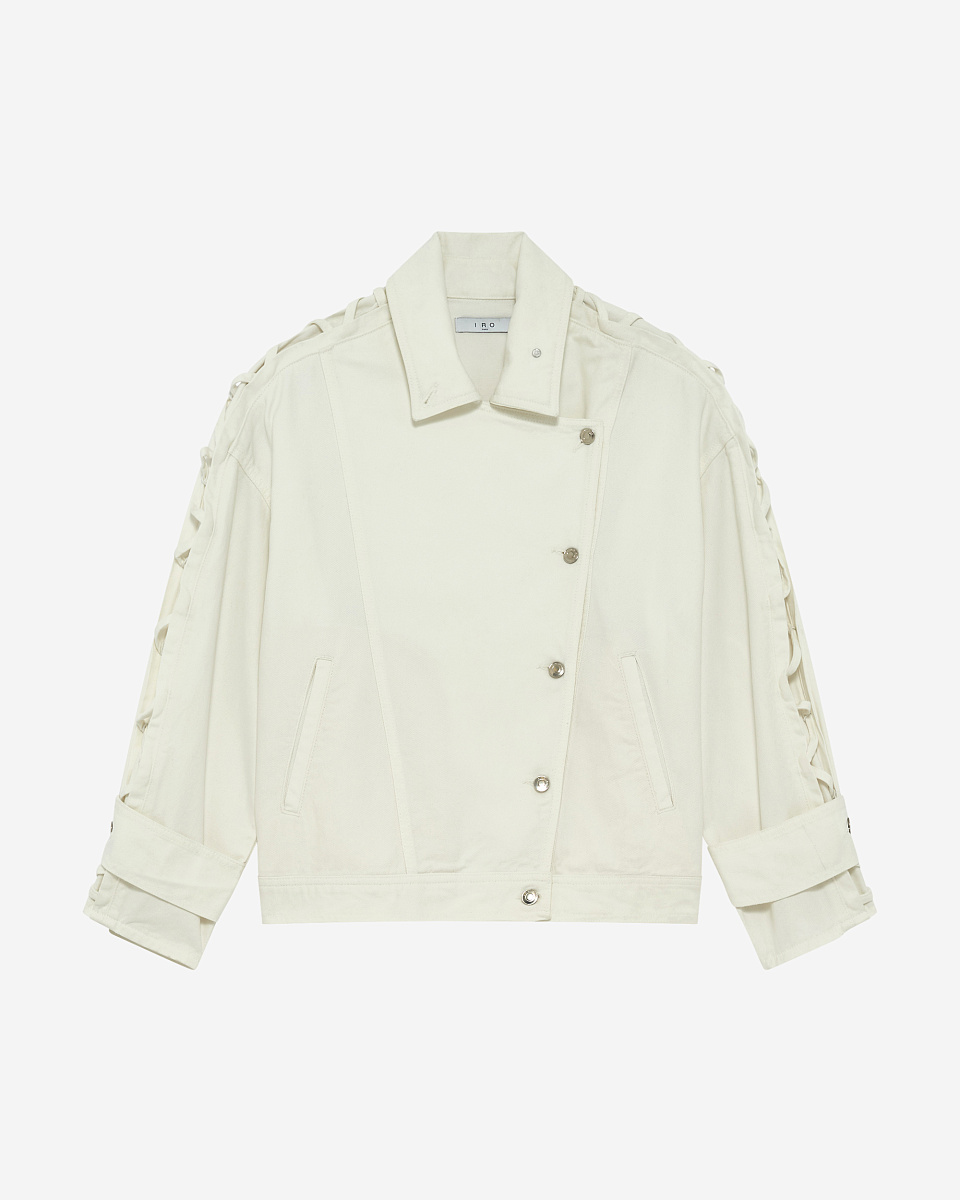 КУРТКА В БАЙКЕРСКОМ СТИЛЕ ИЗ ДЕНИМА MYLAN