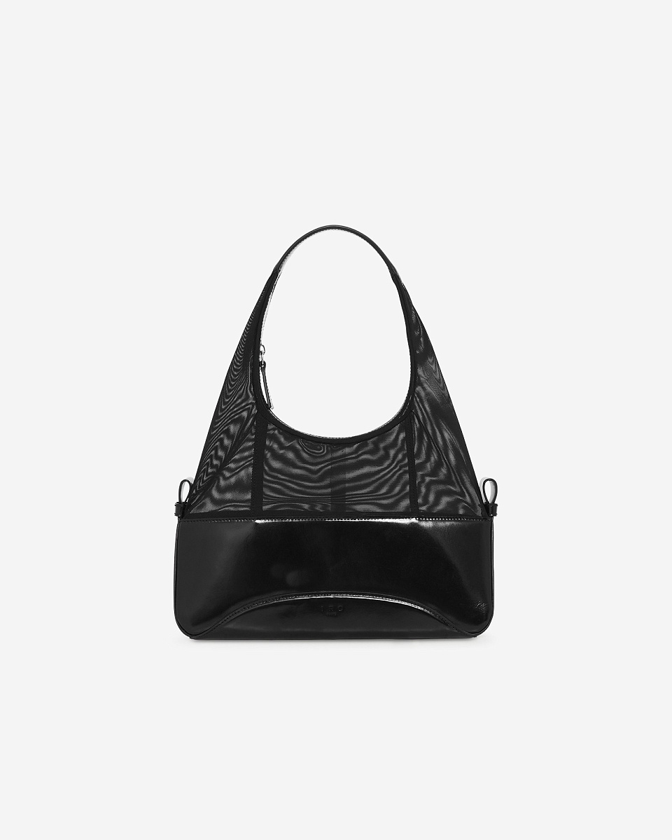 СУМКА-ХОБО ИЗ ДВУХ МАТЕРИАЛОВ TANDEM GLOSS GM