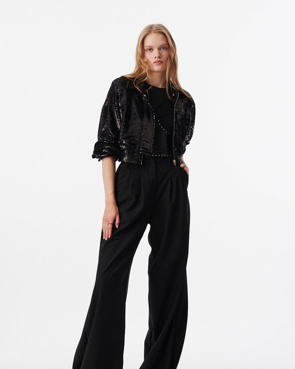 КУРТКА С ОТДЕЛКОЙ ПАЙЕТКАМИ NOSSA