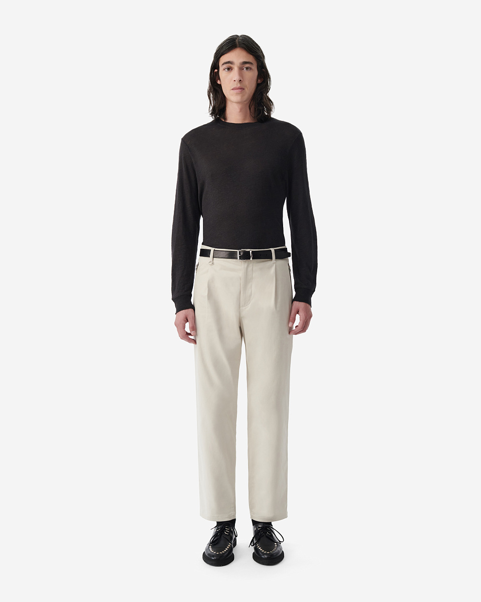 ЛЬНЯНАЯ ФУТБОЛКА С ДЛИННЫМИ РУКАВАМИ ARCHIE