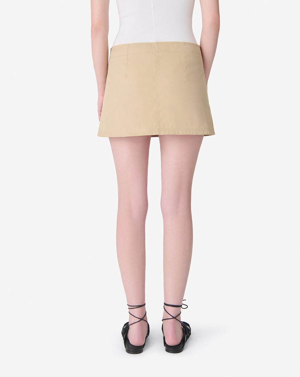 БЕЖЕВАЯ ЮБКА-МИНИ ZITHA