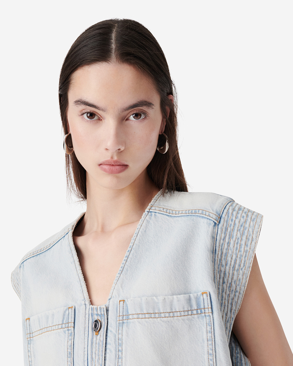 ЖИЛЕТ ИЗ ДЕНИМА SOAZIC