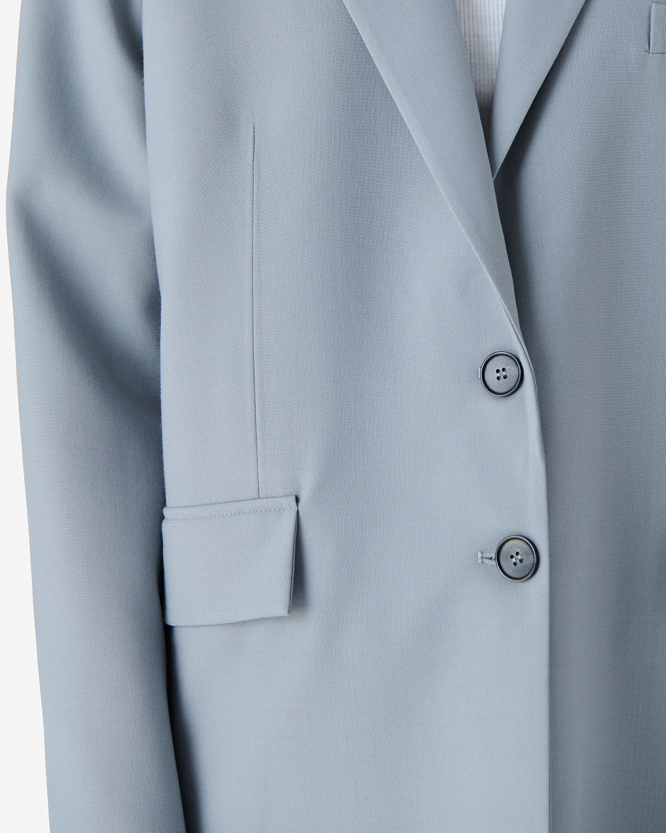 ОДНОБОРТНЫЙ БЛЕЙЗЕР В СЕРОМ ЦВЕТЕ ALAPI