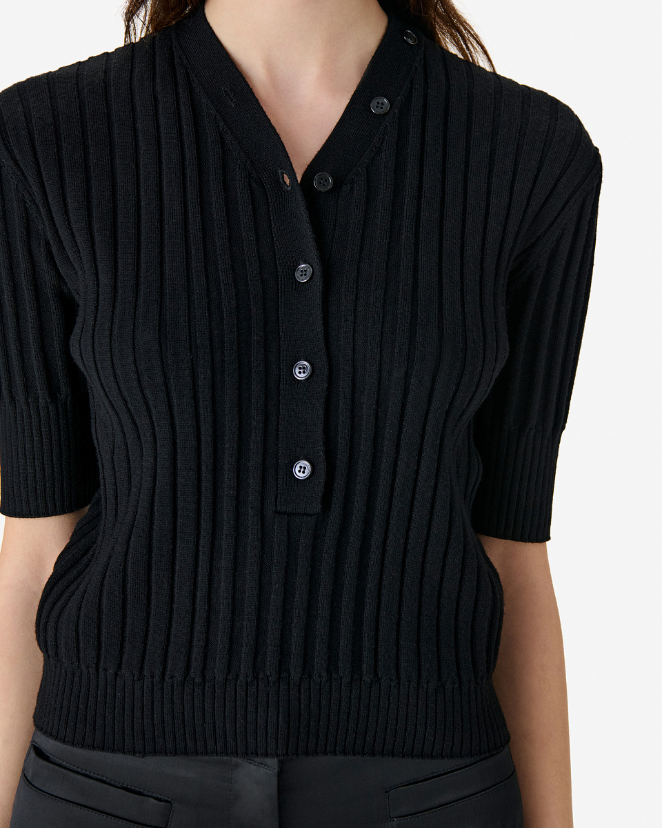 ЧЕРНЫЙ ВЯЗАНЫЙ СВИТЕР LUNEA