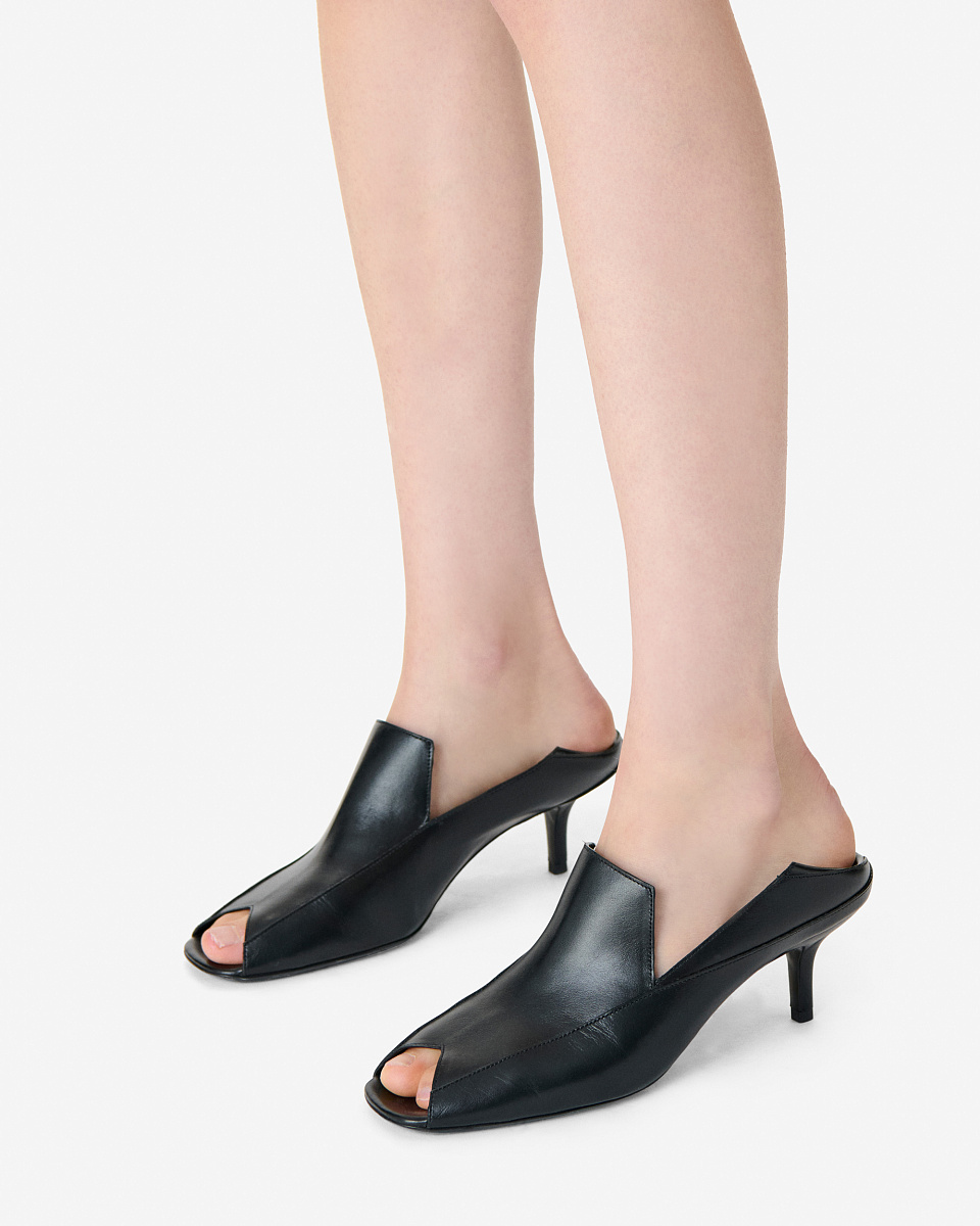 ЧЕРНЫЕ МЮЛИ С ОТКРЫТЫМ МЫСОМ DOLL