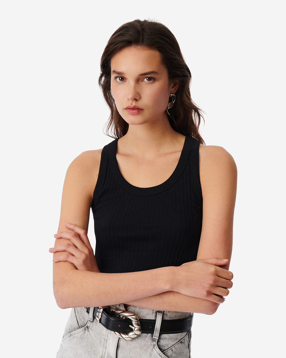 УКОРОЧЕННЫЙ ТОП В РУБЧИК EMMA