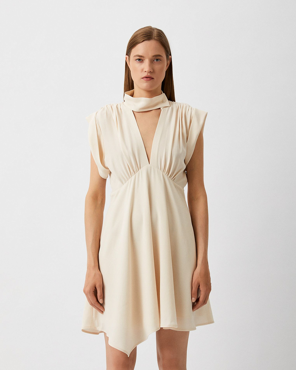 МИНИ-ПЛАТЬЕ С V-ОБРАЗНЫМ ВЫРЕЗОМ KENSIA