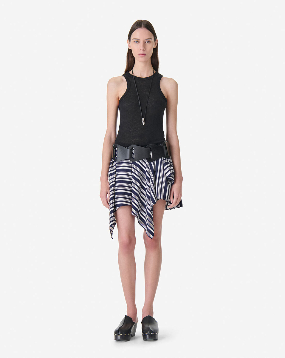 АСИММЕТРИЧНАЯ ЮБКА В ПОЛОСКУ UTALIA