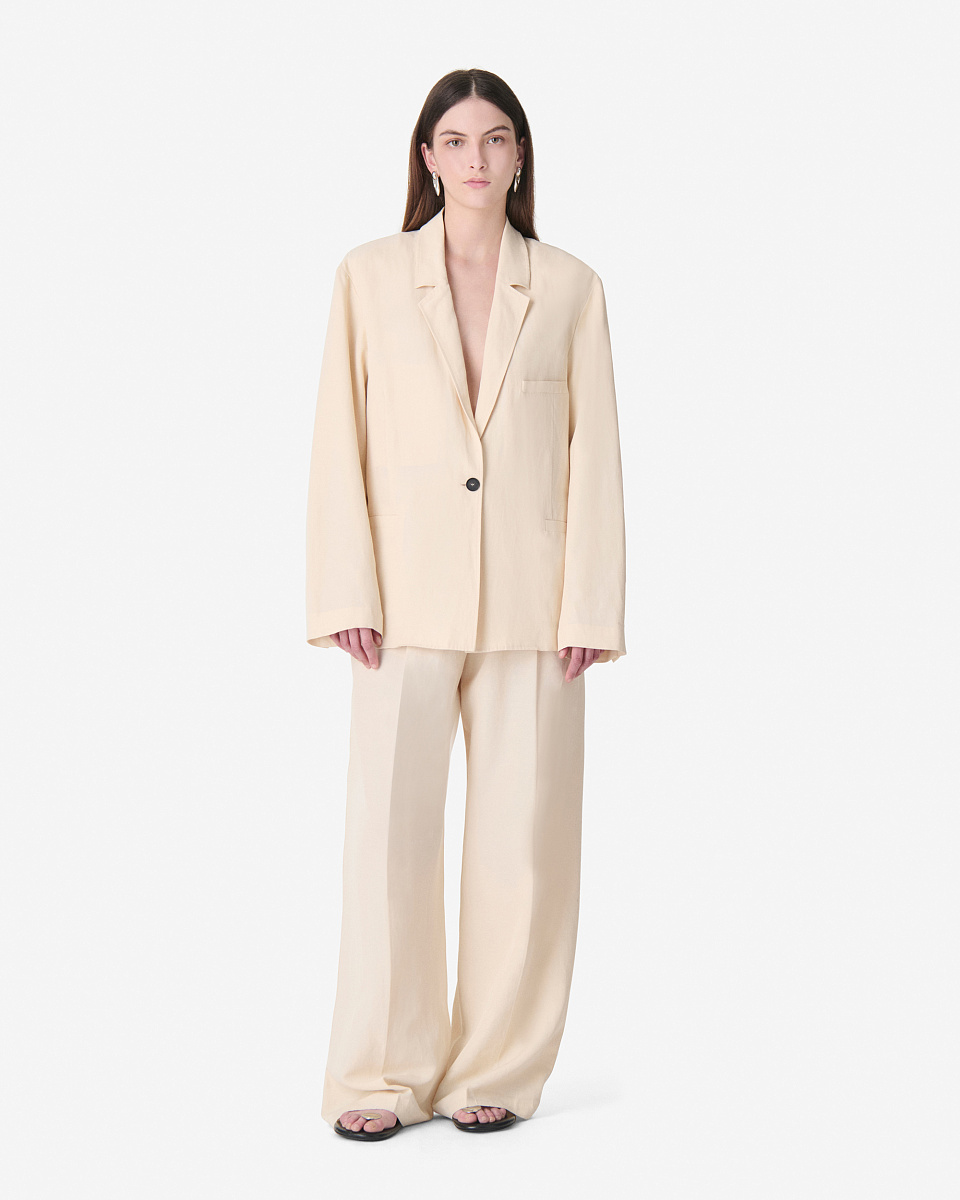 БЕЖЕВЫЙ КОСТЮМНЫЙ ЖАКЕТ HALINE