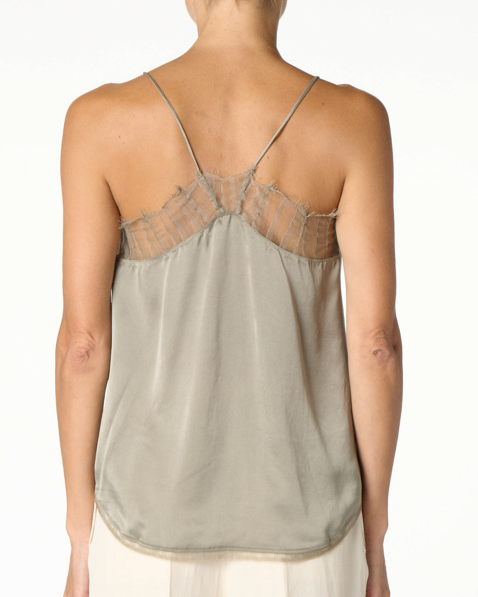 ШЕЛКОВЫЙ ТОП В ОЛИВКОВОМ ЦВЕТЕ BERWYN