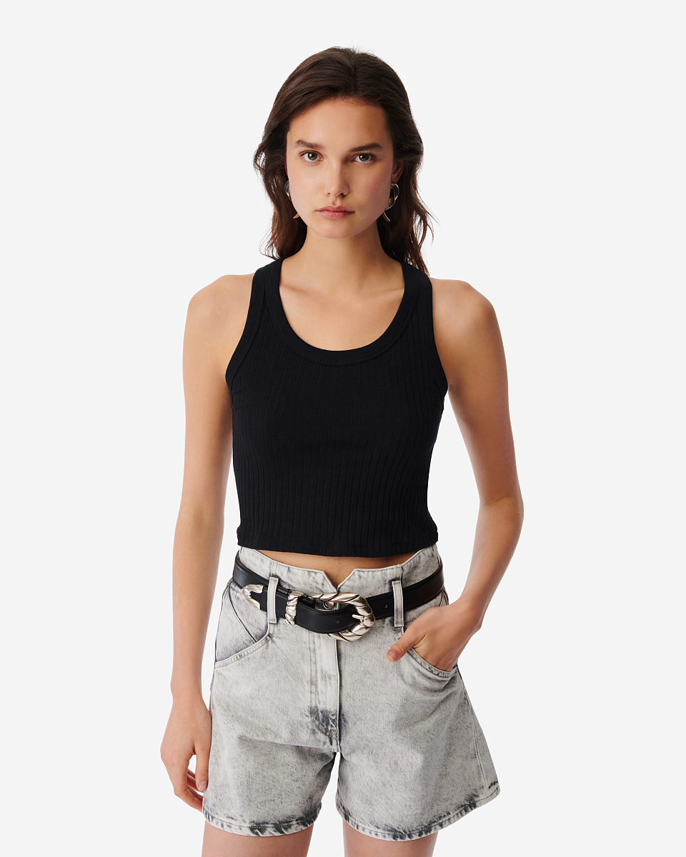 УКОРОЧЕННЫЙ ТОП В РУБЧИК EMMA