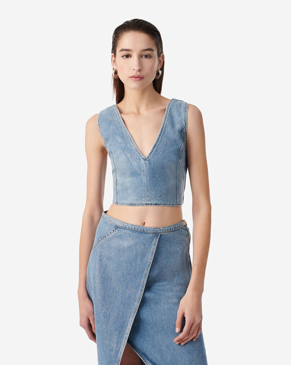 УКОРОЧЕННЫЙ ТОП ИЗ ДЕНИМА ILLIAN