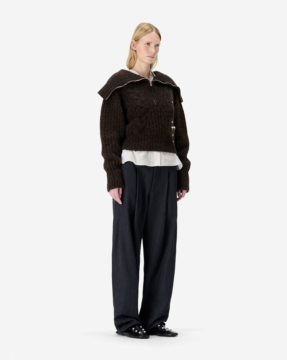 СВИТЕР С ВОРОТНИКОМ НА МОЛНИИ SWANA