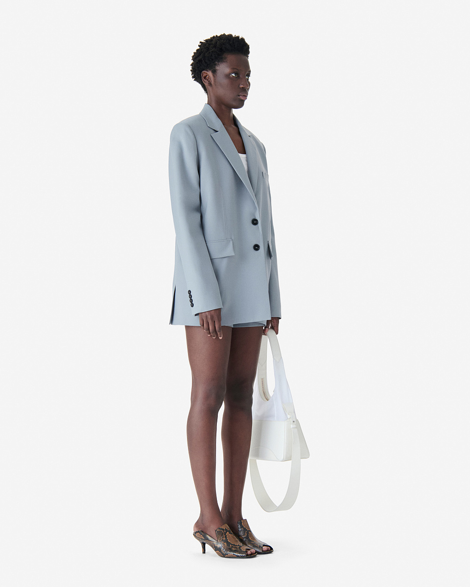 ОДНОБОРТНЫЙ БЛЕЙЗЕР В СЕРОМ ЦВЕТЕ ALAPI