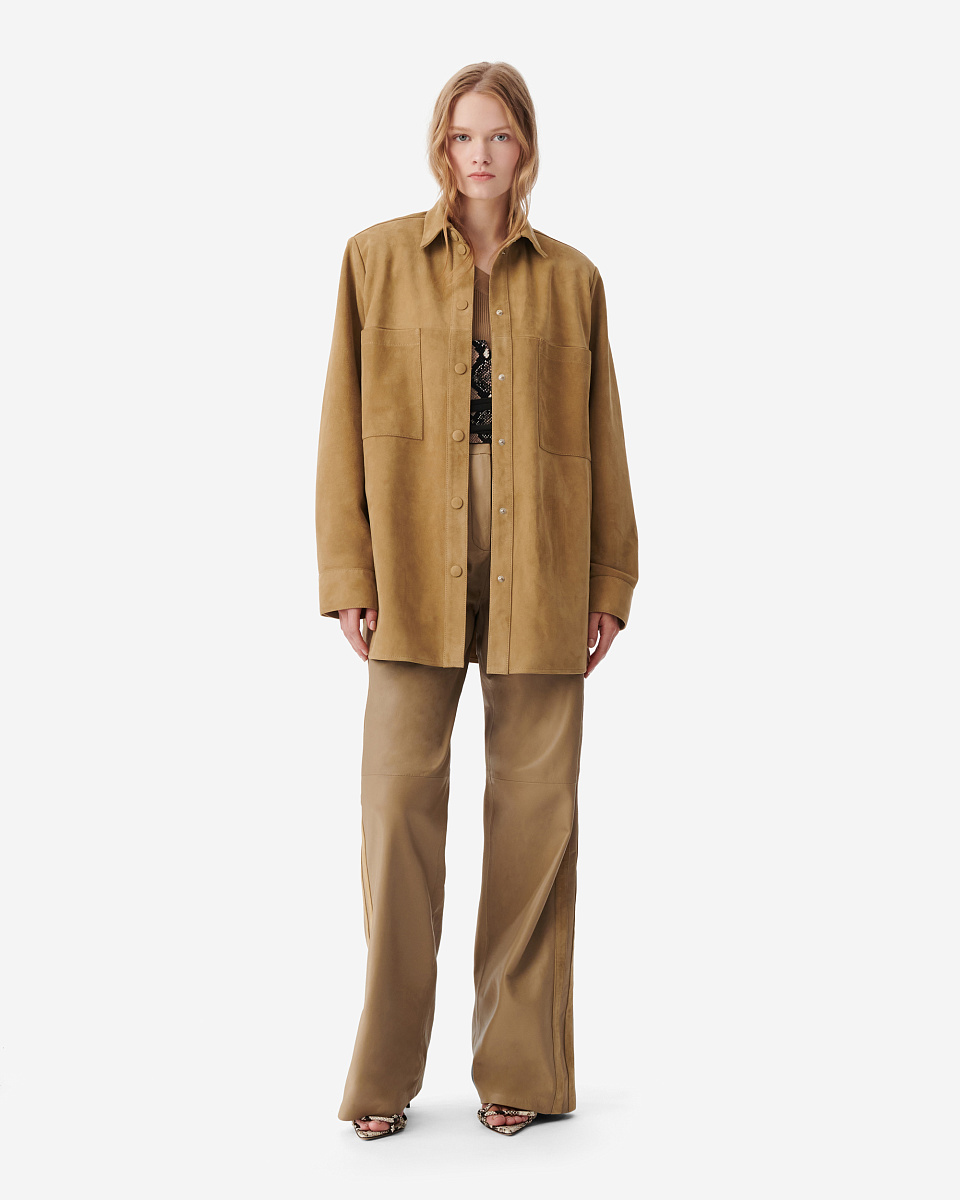 ВЕРХНЯЯ РУБАШКА ИЗ КОЖИ GILLIS