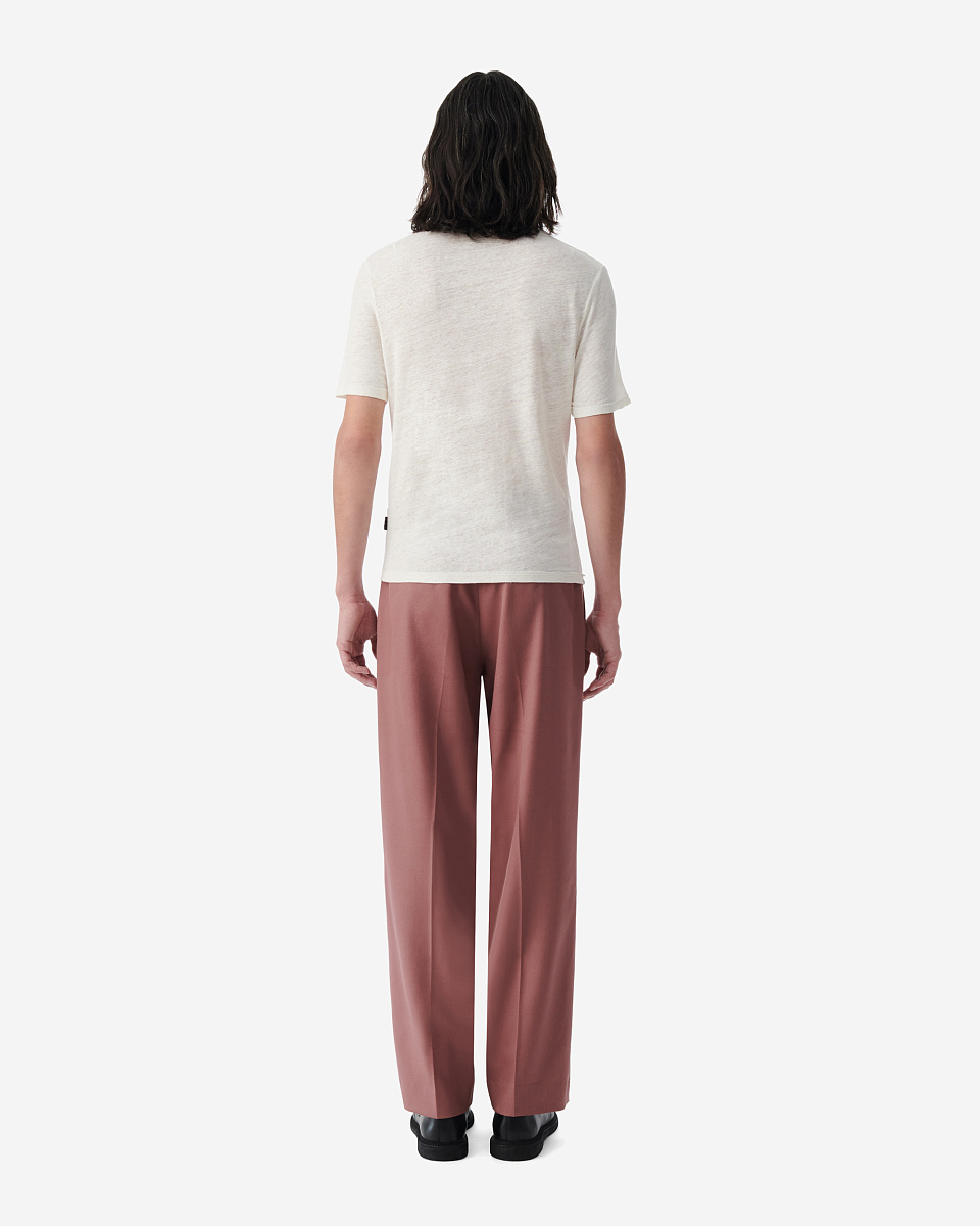 ЛЬНЯНАЯ ФУТБОЛКА С КРУГЛЫМ ВЫРЕЗОМ VANCE