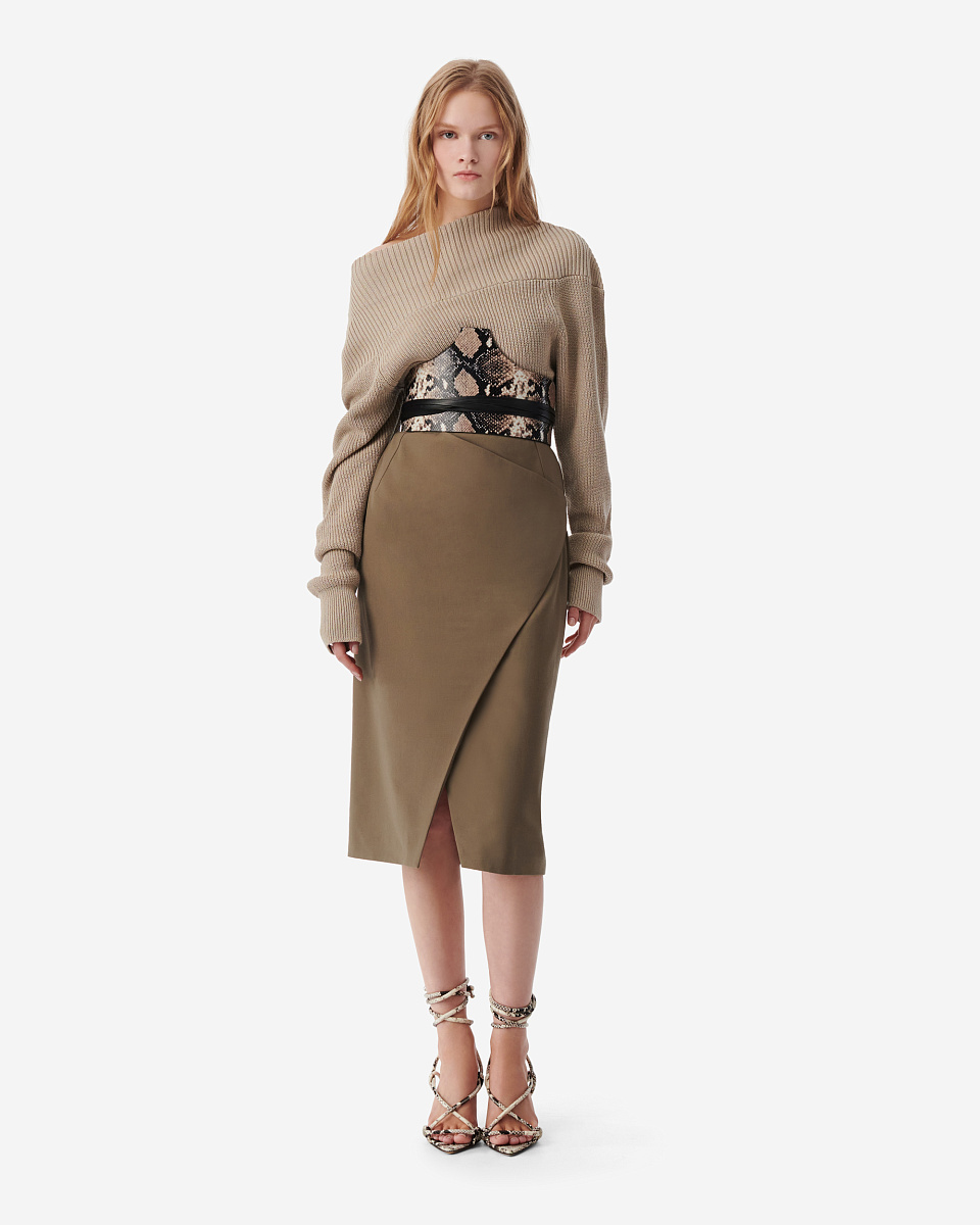 ЮБКА-МИДИ НА ЗАПАХ CAYA