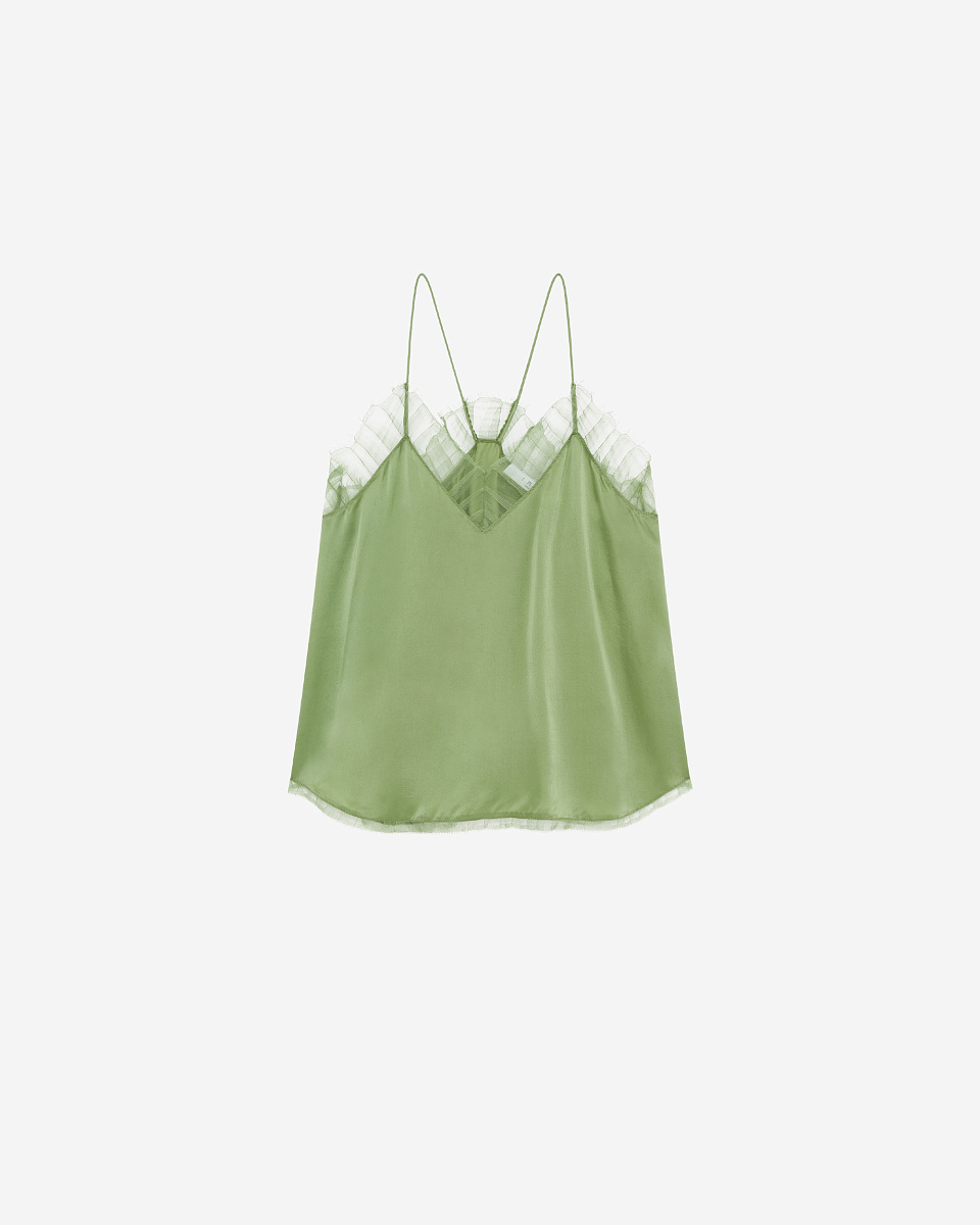 ШЕЛКОВЫЙ ТОП С КРУЖЕВОМ BERWYN