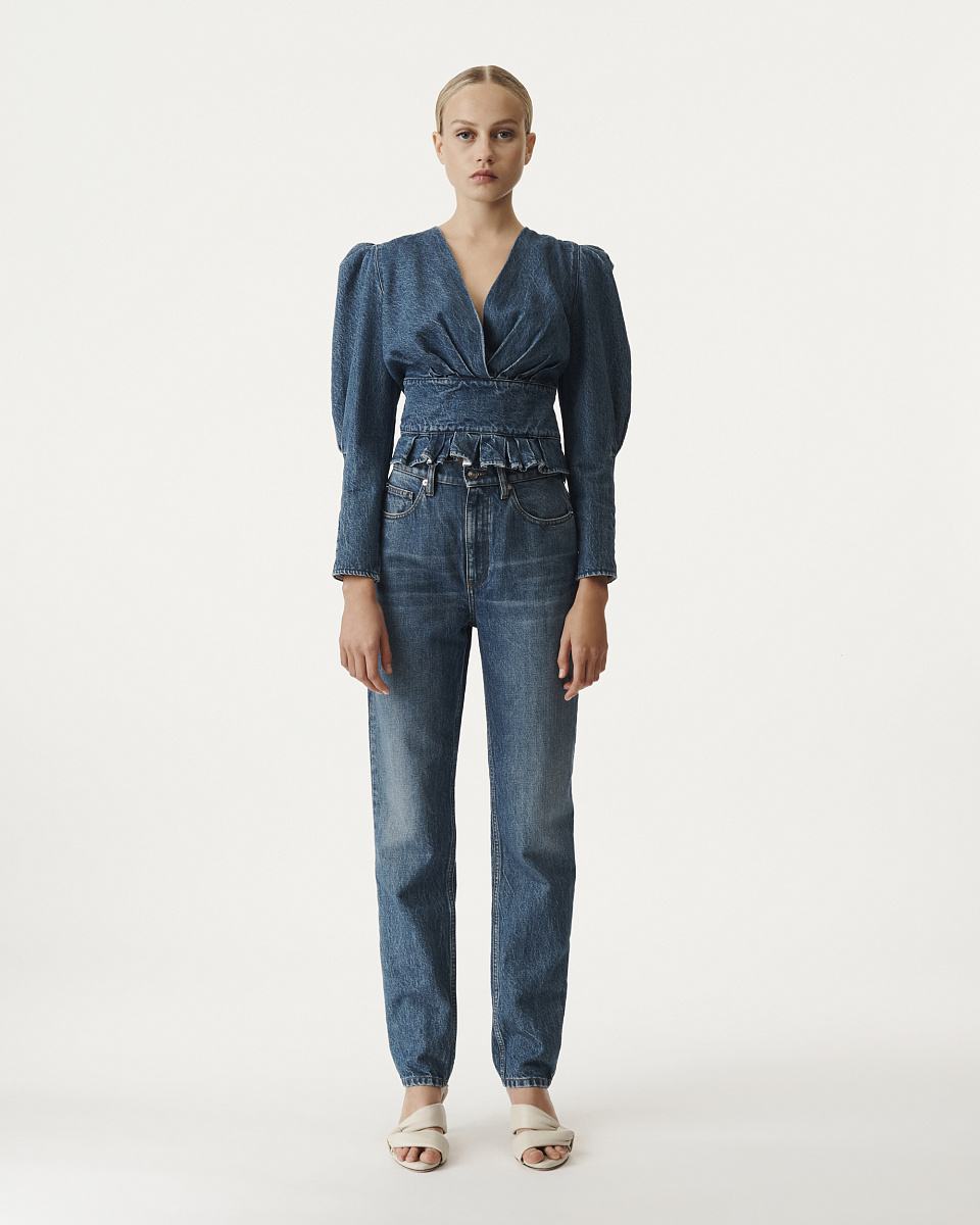ДЖИНСЫ MOM FIT С ВЫСОКОЙ ПОСАДКОЙ BROOKE