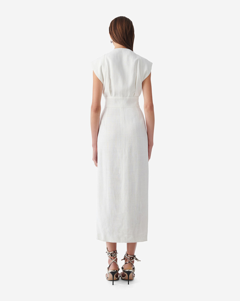 ДЛИННОЕ ПЛАТЬЕ С V-ОБРАЗНЫМ ВЫРЕЗОМ COSSA