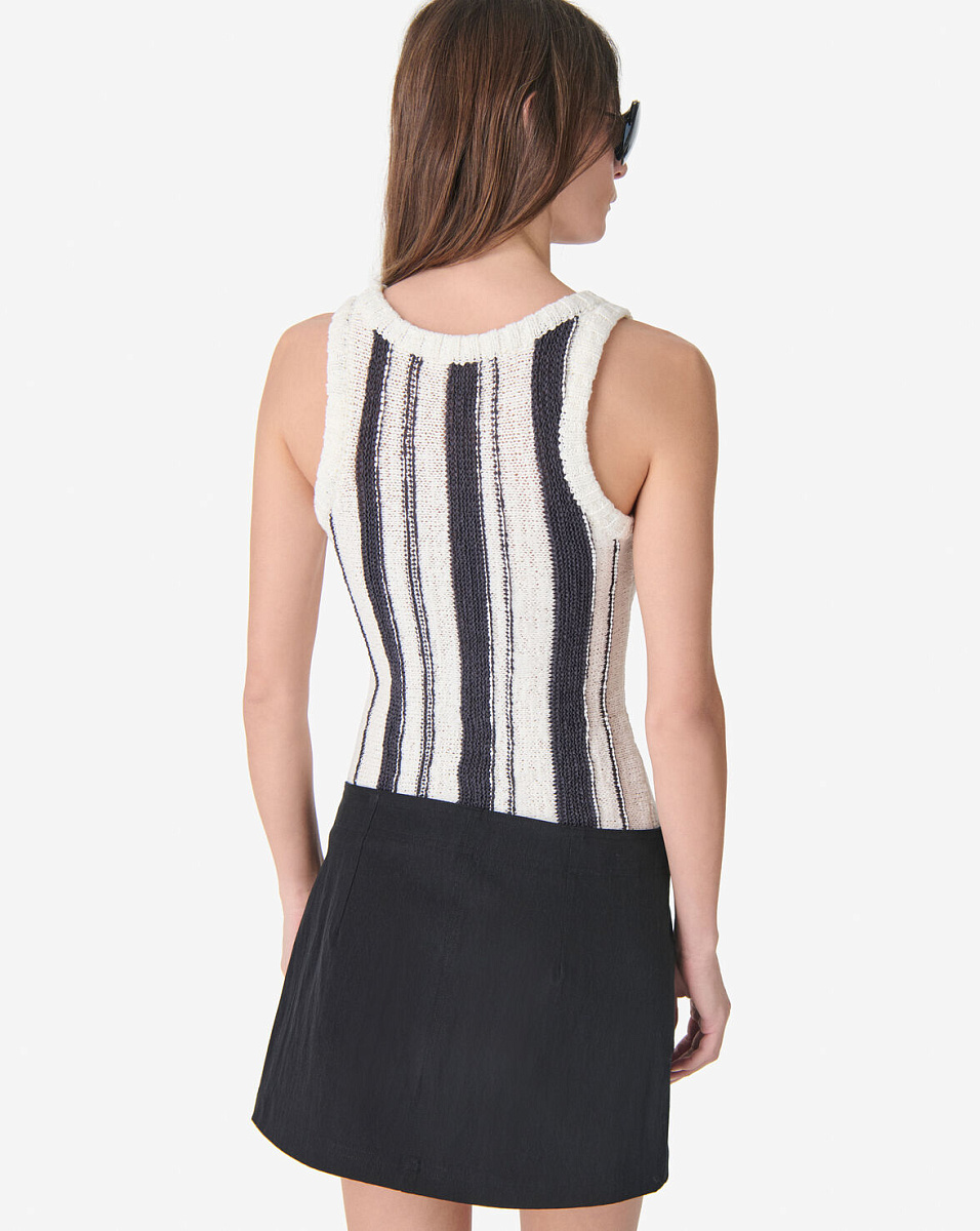 ТОП ИЗ АЖУРНОГО ТРИКОТАЖА В ПОЛОСКУ MURIELLE