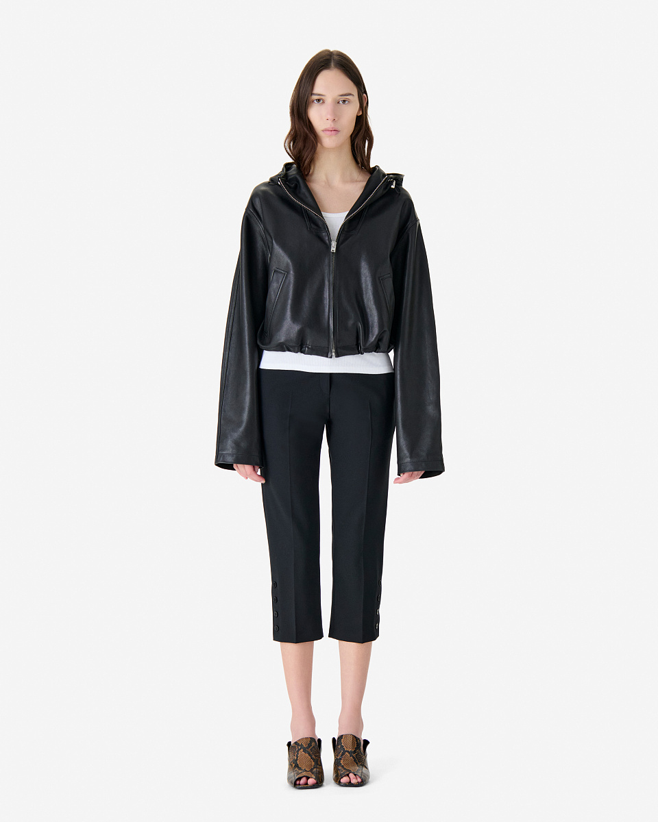 КУРТКА ИЗ КОЖИ С КАПЮШОНОМ TULUM