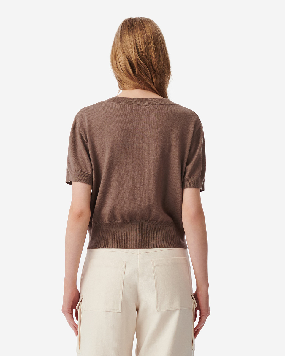 ДЖЕМПЕР ИЗ ШЕРСТИ МЕРИНОСА С КОРОТКИМИ РУКАВАМИ HAYFA