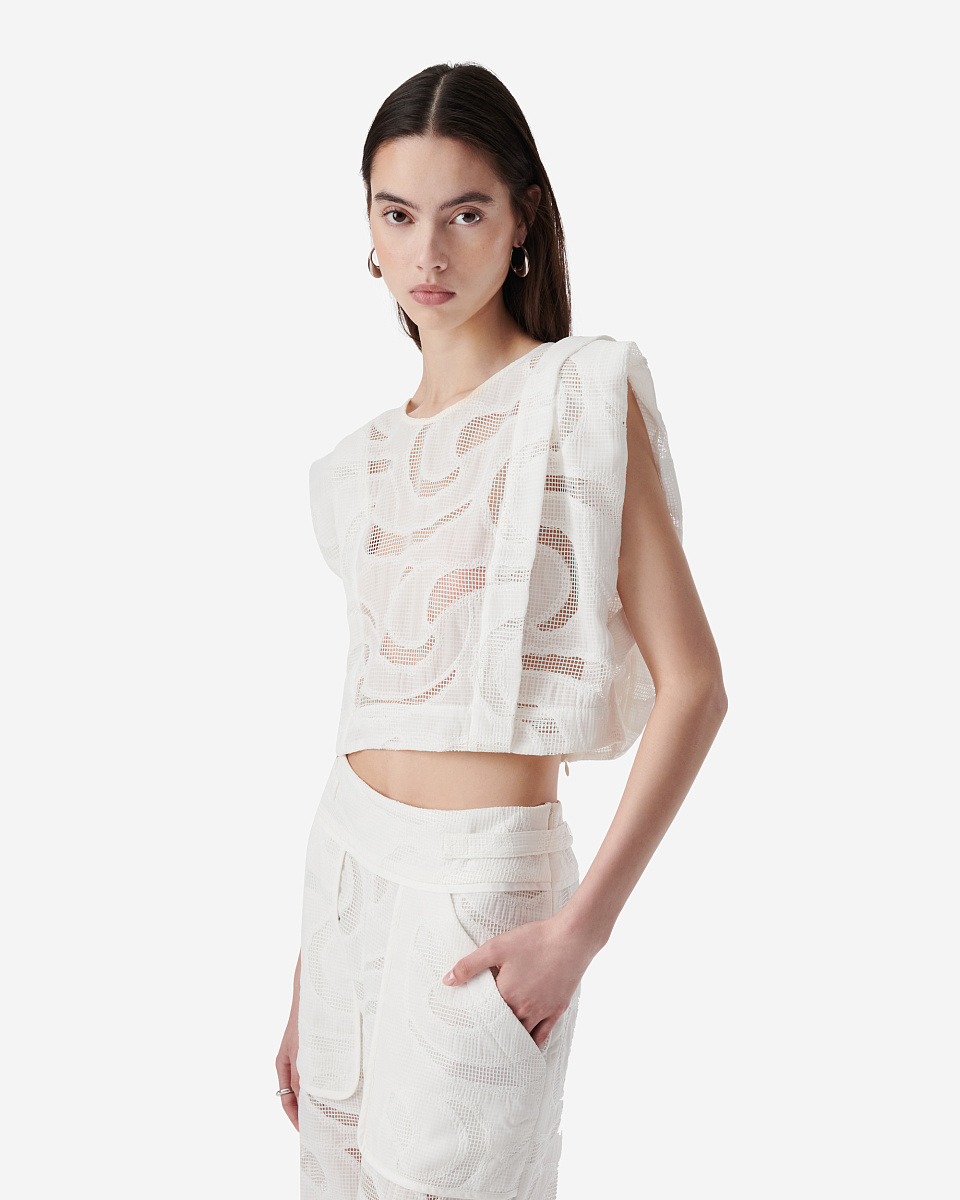 АЖУРНЫЙ ТОП С КРУГЛЫМ ВЫРЕЗОМ UNIA