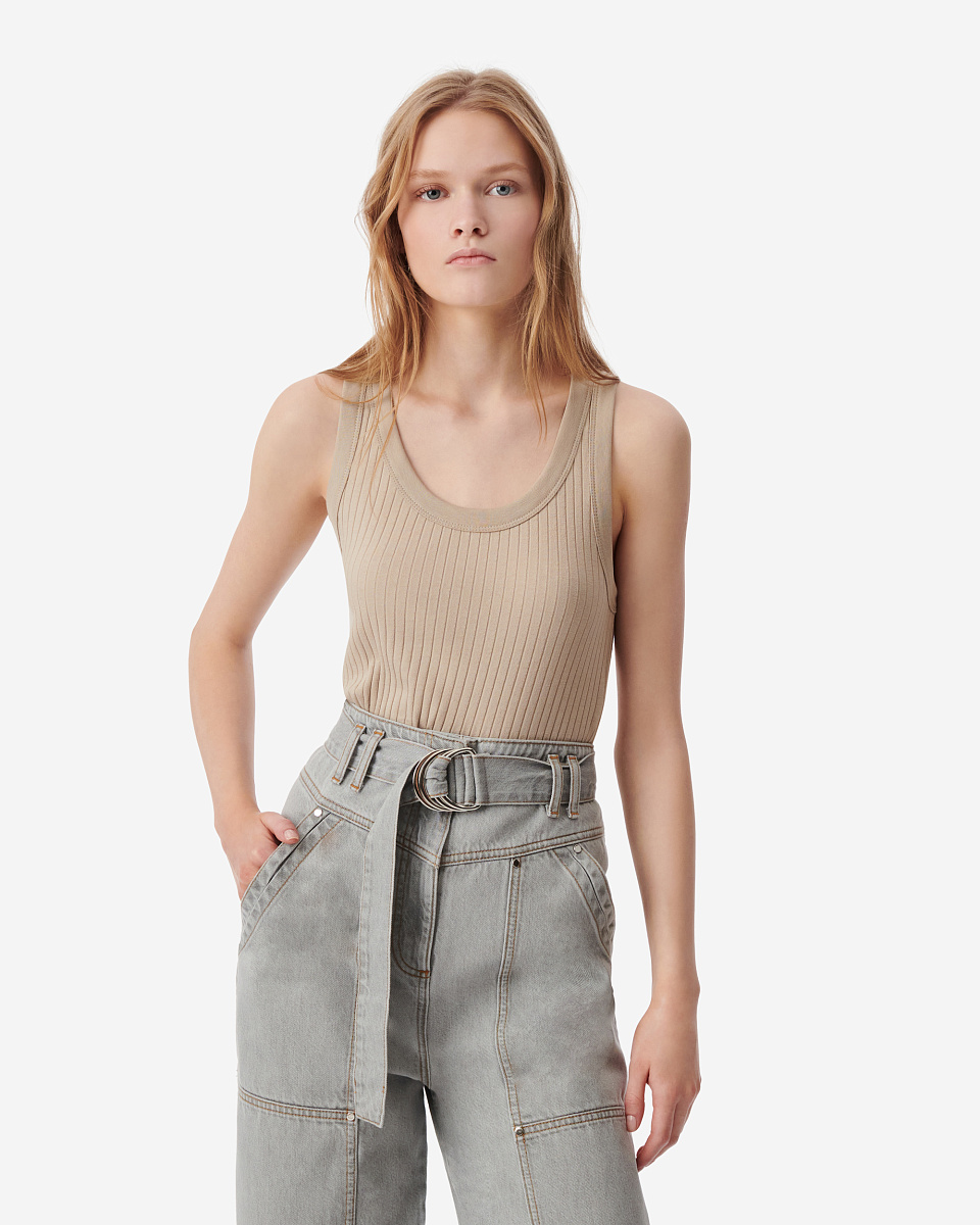 УКОРОЧЕННЫЙ ТОП В РУБЧИК EMMA УКОРОЧЕННЫЙ ТОП В РУБЧИК EMMA