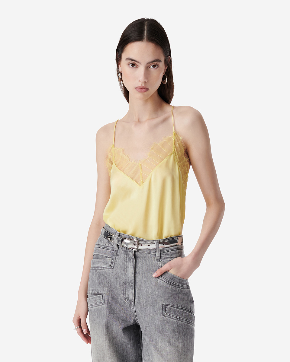 ШЕЛКОВЫЙ ТОП С КРУЖЕВОМ BERWYN