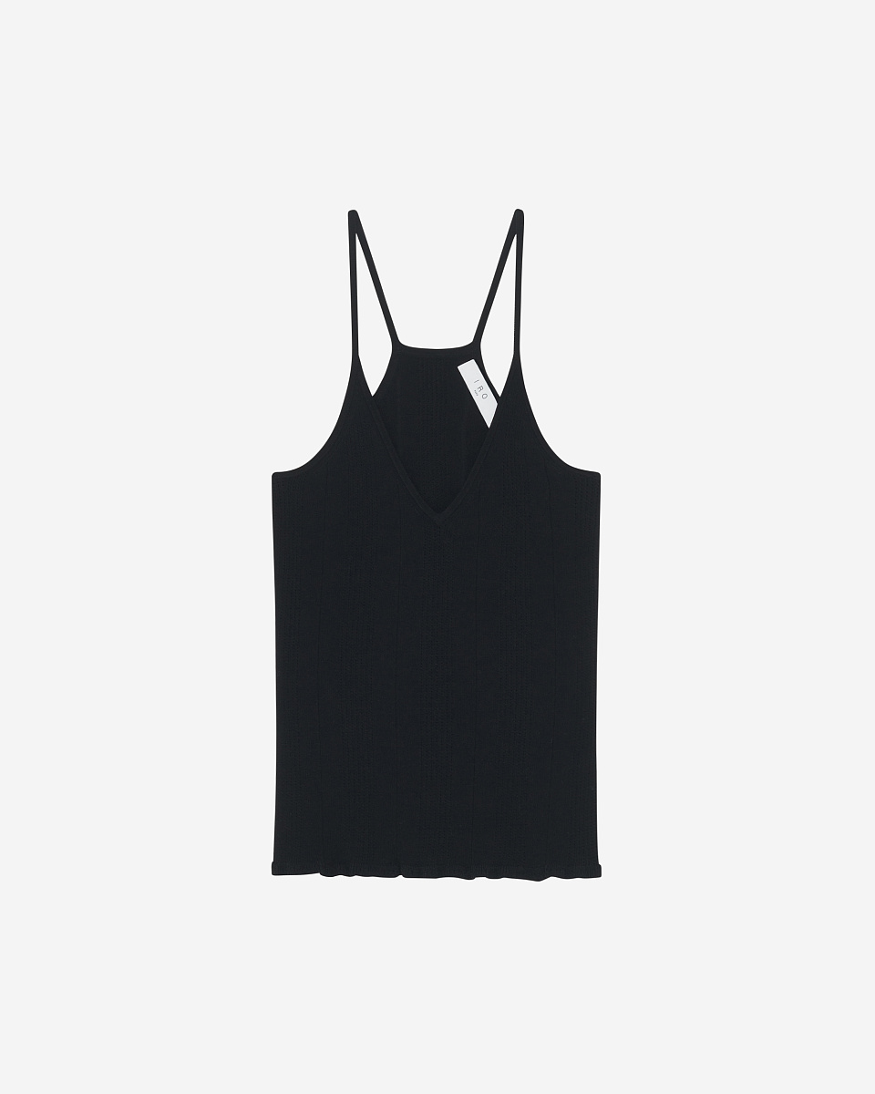 ТРИКОТАЖНЫЙ ТОП С V-ОБРАЗНЫМ ВЫРЕЗОМ COBY ТРИКОТАЖНЫЙ ТОП С V-ОБРАЗНЫМ ВЫРЕЗОМ COBY