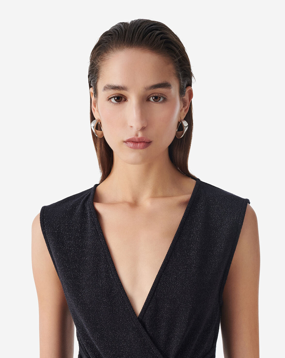 ДРАПИРОВАННЫЙ ТОП ИЗ ЛЮРЕКСА FIZOU