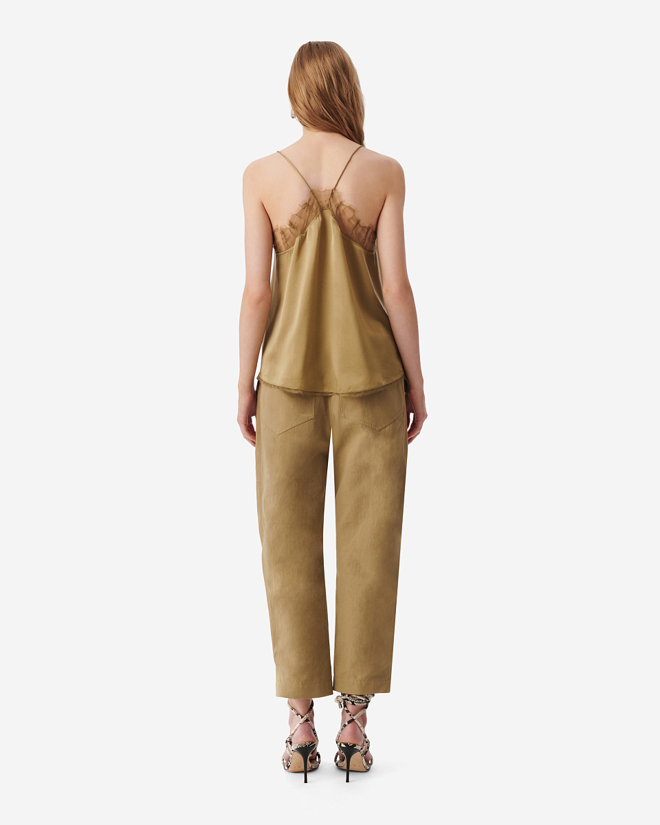 ШЕЛКОВЫЙ ТОП С КРУЖЕВОМ BERWYN